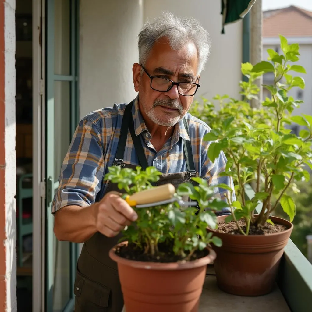 Retrato de Carlos Mendoza, Experto en Horticultura Urbana
